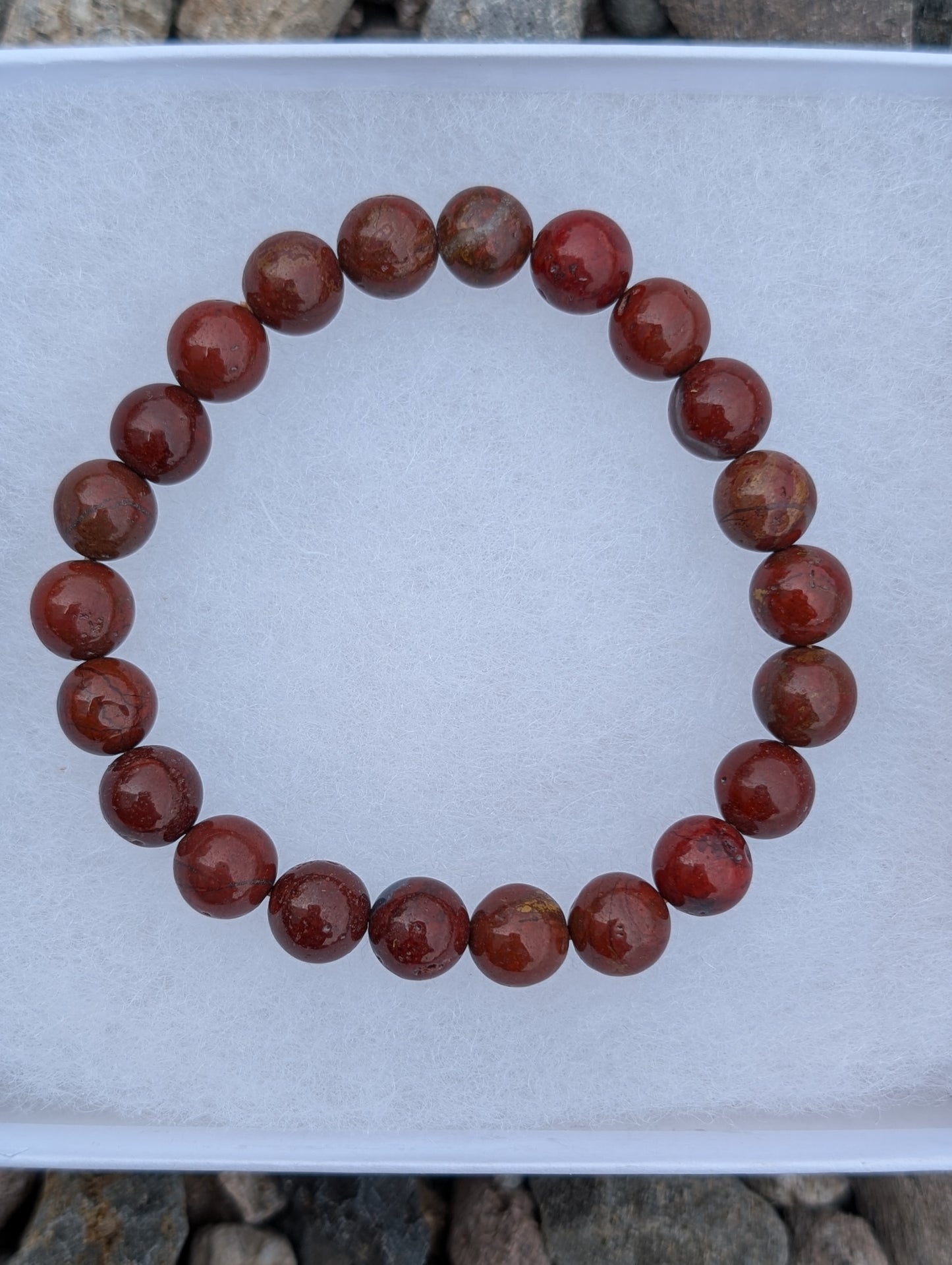 Lions Gate Spiritually Fixed Red Agate Bracelet