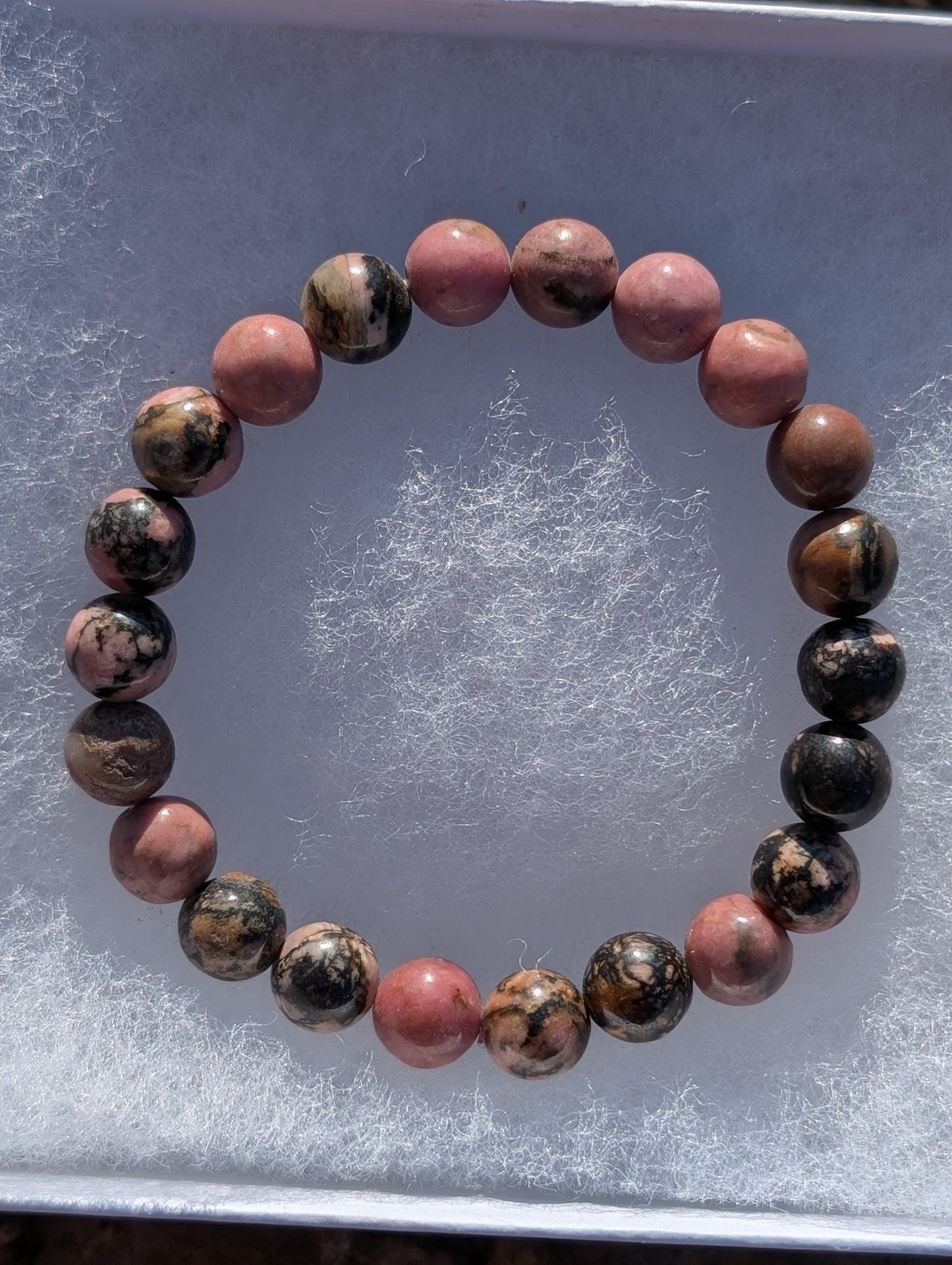 Lions Gate Spiritually Fixed Rhodonite Bracelet