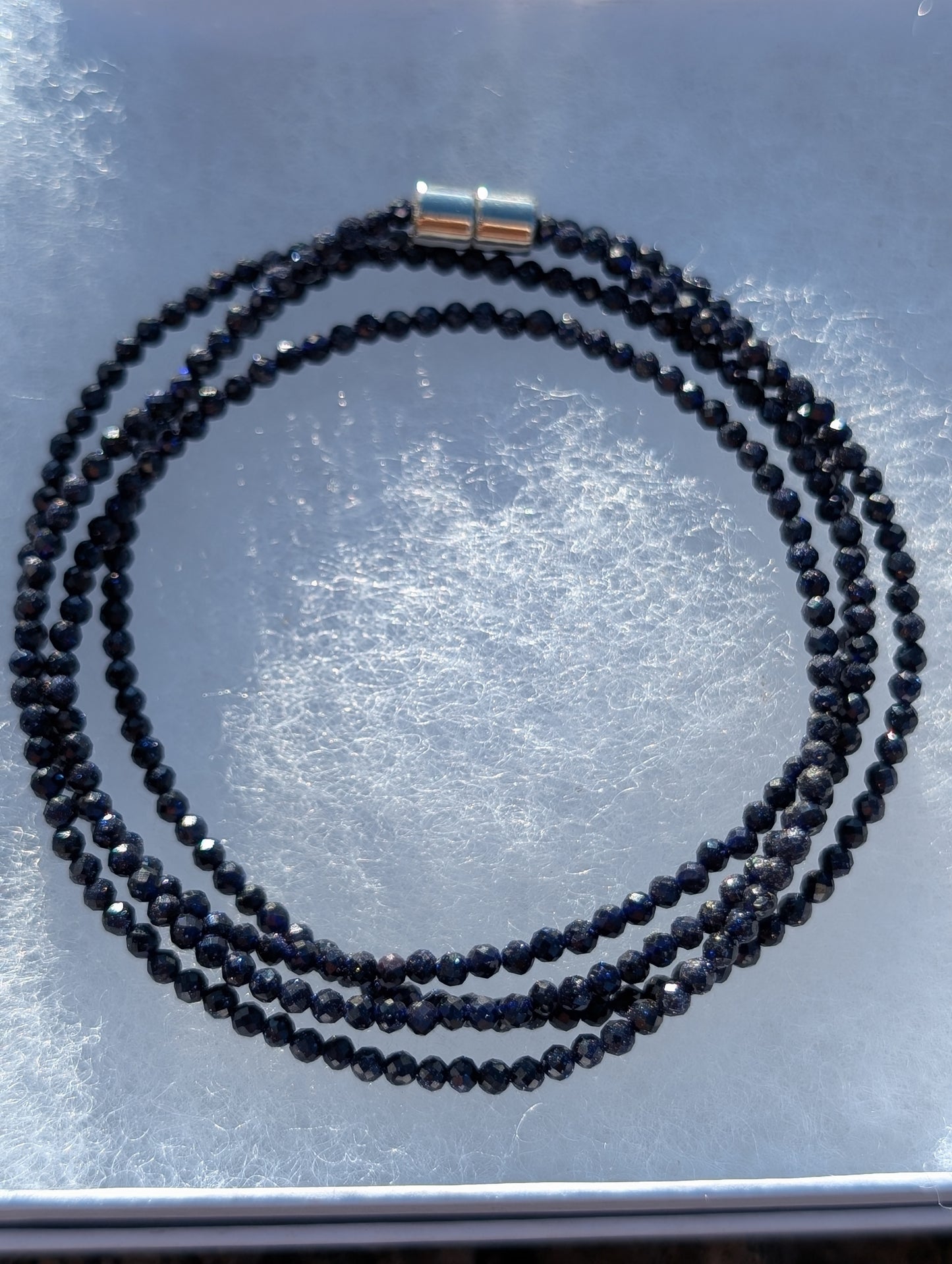 Lions Gate Spiritually Fixed Blue Sandstone Bracelet