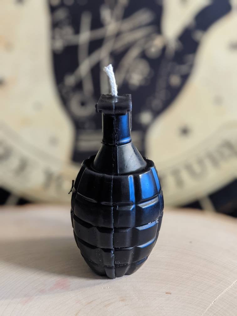 Block Buster Grenade Candle