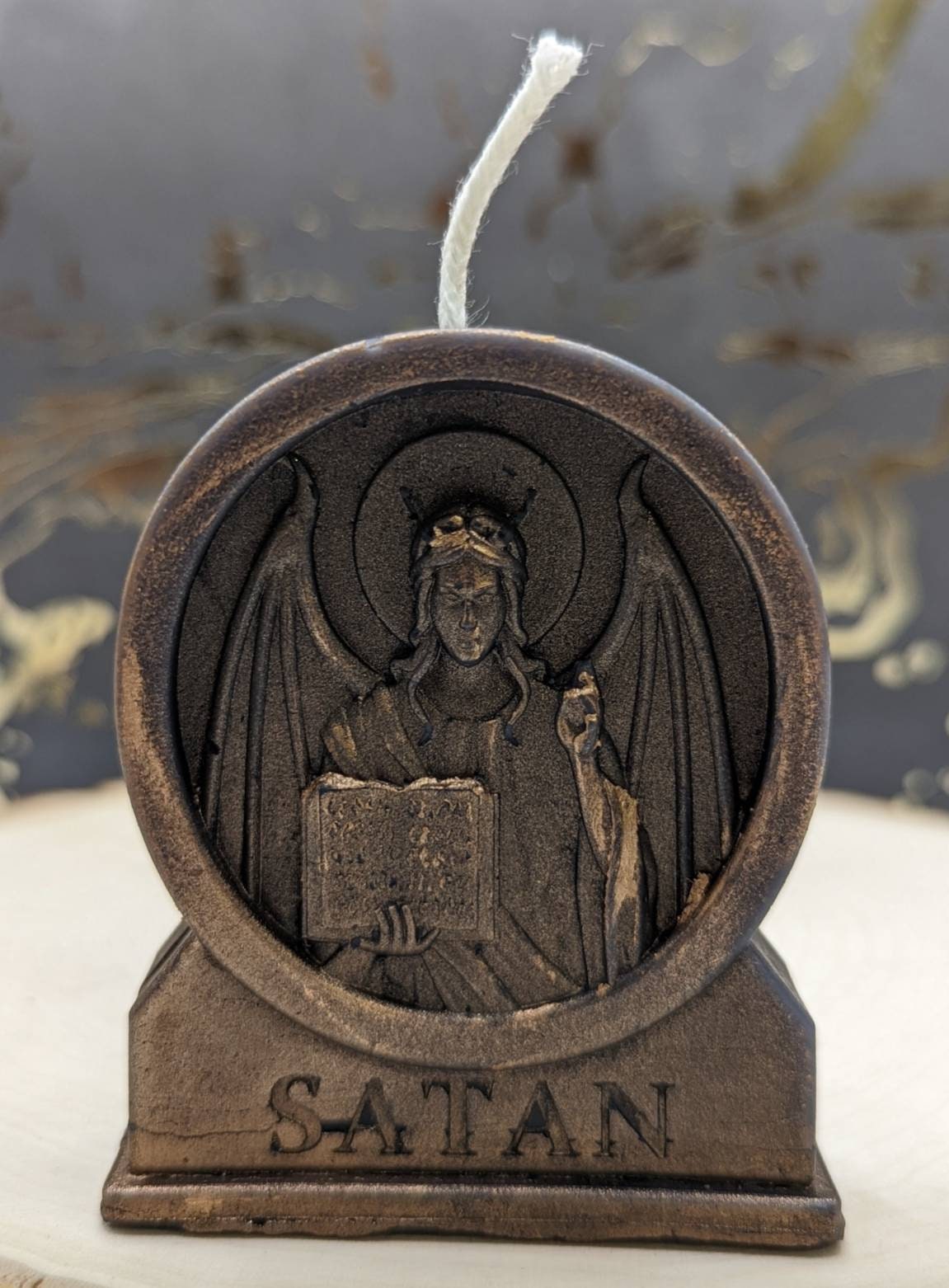 Lilith or Satan Sigil Beeswax Candle