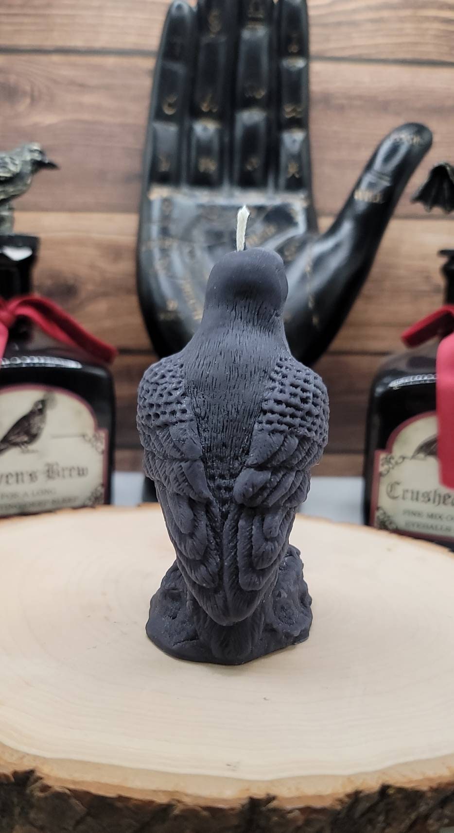 Raven candle