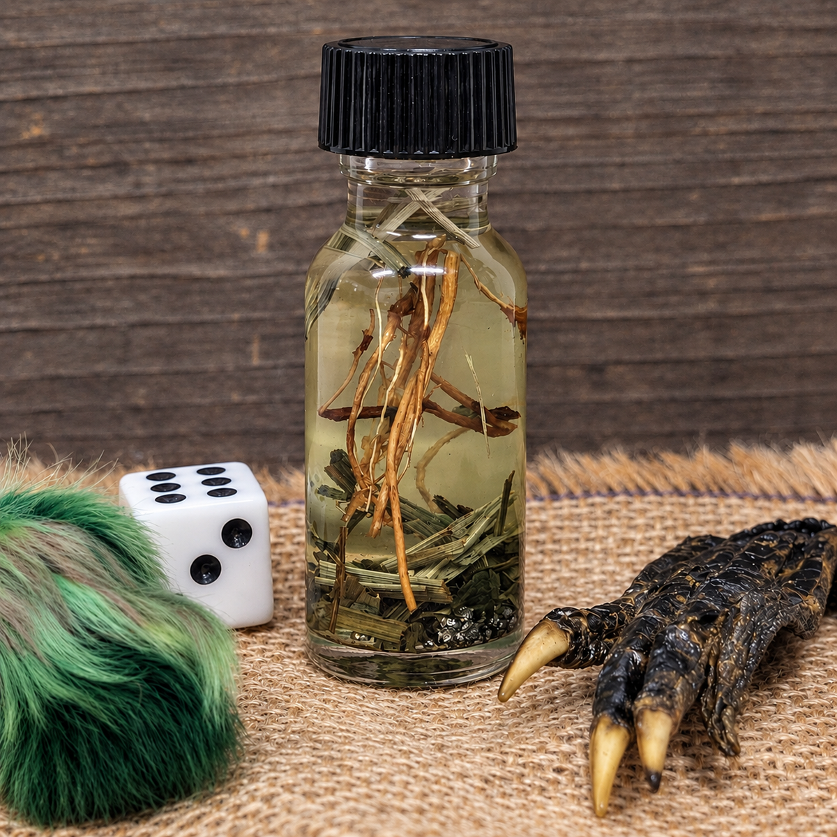 Van Van spiritual oil with lemongrass, vetiver, verbena and pyrite