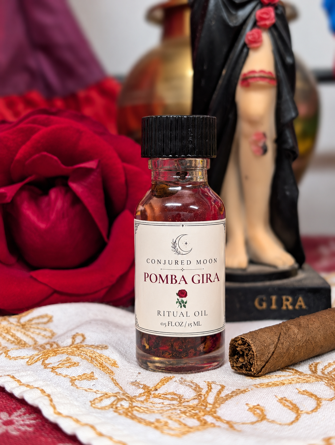 Pomba Gira spiritual ritual oil by Conjured Moon