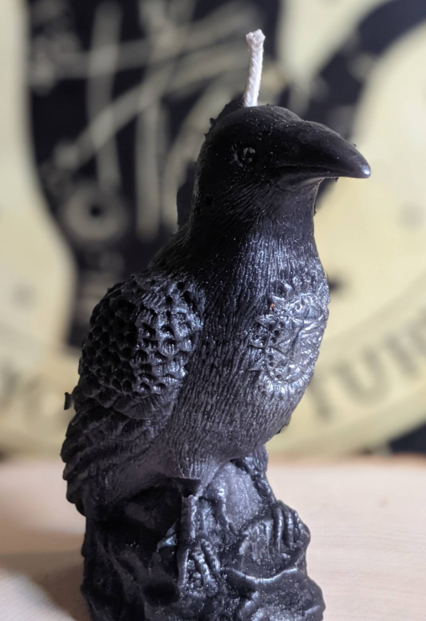 Crow Candle Beeswax