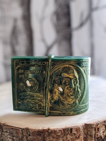 Hundred Dollar Bill Candle