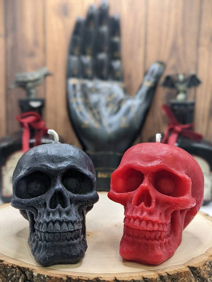 Skull Beeswax Candle