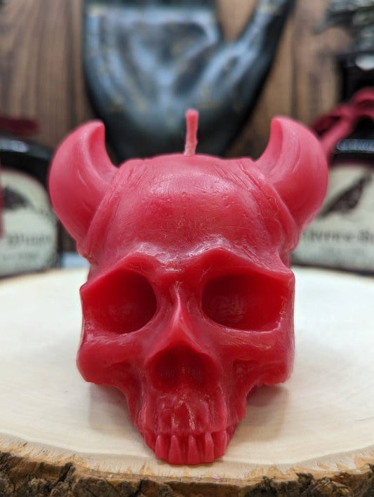 Skull Horns/Devil Skull Beeswax Free Shipping