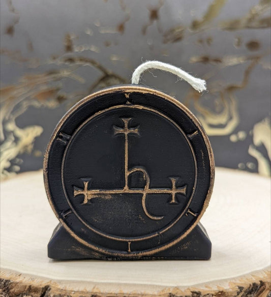 Lilith or Satan Sigil Beeswax Candle
