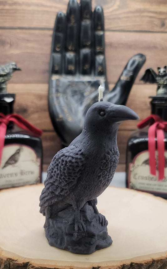 Raven candle